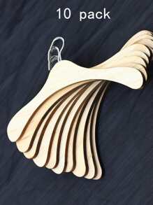 10pcs Wooden Doll Clothes Hanger - Apricot - View 6