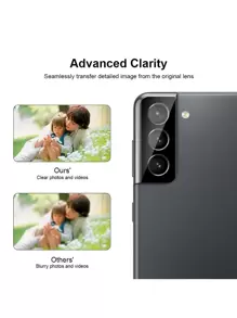 1pc Privacy Screen Protector & 1pc Camera Lens Protector Compatible With Samsung - View 7