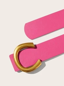 1 件复古别致百搭女士腰带，适合搭配裙子、连衣裙和西装外套 - 玫紅色 - 查看 3