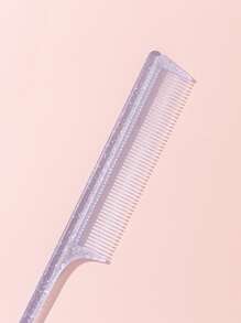 蓝色干湿两用尖尾梳 1 把装 中号塑料新奇闪光尖尾/尖尾透明细齿 易于收纳，适用于梳妆台、浴室、盥洗台和台面，可作发刷/梳子、发梳、梳子、美发工具、美发产品和配件，适用于理发店、美容院、旅行必备、返校季、旅行度假必备、女士美发配件、发刷、顺发梳、美发产品、美发工具、美发用品、头发护理、卷发梳、理发师、美发设备、旅行必备、发型、美发、发刷、背梳、造型梳、卷发梳、边缘梳、发梳、梳发、发刷套装、梳发、卷发梳、顺发梳、女士发刷、头发、旅行、美发产品、美发工具、美发用品、理发师、理发师配件、理发店、美发设备 - 藍色 - 查看 5