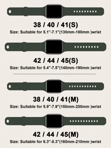 Bracelet en silicone sport compatible avec Apple Watch 40mm 38mm 41mm 44mm 45mm 42mm 49mm Femmes Hommes, Bracelet souple étanche de rechange pour Apple Watch Série 9 8 7 6 5 4 3 2 1 SE Ultra comme cadeau pour les étudiants retournant à l'école