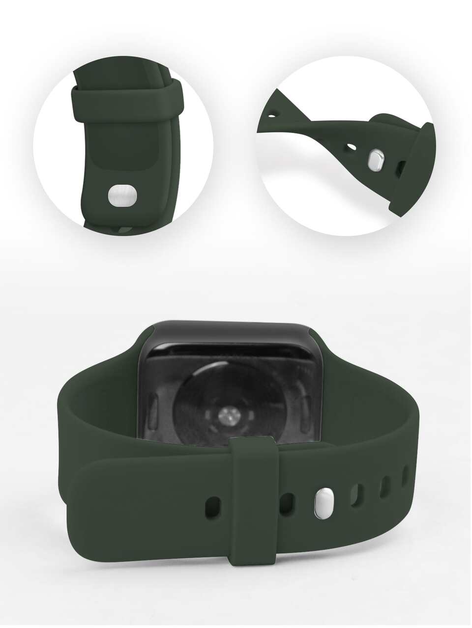 Sport Bands Compatible With Apple Watch Band 38mm 40mm 41mm 42mm 44mm 45mm 46MM 49mm,Soft Silicone Waterproof Strap Compatible With IWatch Series 11 10 9 Ultra 8 7 6 5 4 3 2 1 SE Women Men