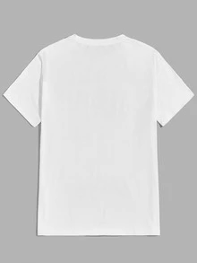 Manfinity Chillmode Tops Nam Con số Nhiệt đới Kỳ nghỉ - trắng - Xem 2