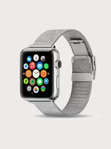 不銹鋼錶帶適用於Apple Watch - 銀色 - 查看 1