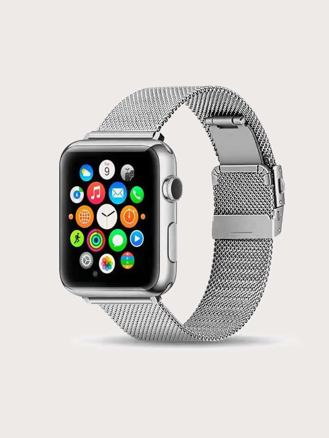 不銹鋼錶帶適用於Apple Watch - 銀色 - 查看 1