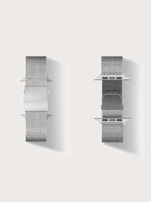 不銹鋼錶帶適用於Apple Watch - 銀色 - 查看 3