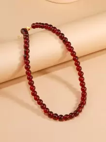 Vòng cổ trang trí bóng - Màu Đỏ Sâu - Xem 1
