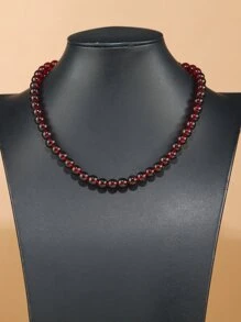 Vòng cổ trang trí bóng - Màu Đỏ Sâu - Xem 3