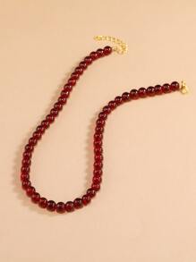 Vòng cổ trang trí bóng - Màu Đỏ Sâu - Xem 4