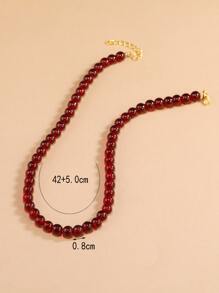 Vòng cổ trang trí bóng - Màu Đỏ Sâu - Xem 5