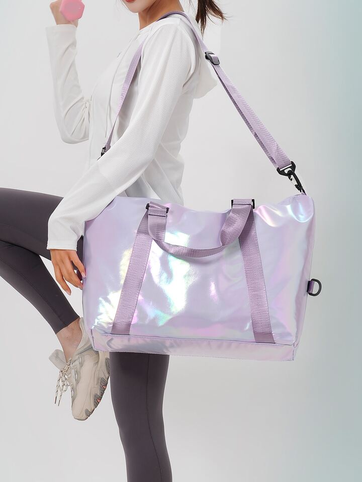 Holographic best sale weekender bag