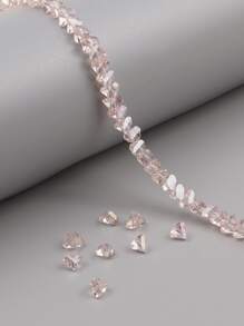 1股6mm玻璃釘珠DIY首飾配件 - 藕粉色 - 查看 2