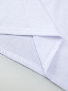 Tops con gái Con số Lá thư Giải trí - trắng - Xem 5