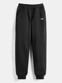 SHEIN 2 Colors Tween Boys Casual Sweatpants Set, Spring Autumn Daily Wear Sporty Pants - Multicolor - View 7