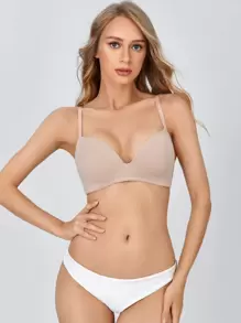 素色無鋼圈文胸