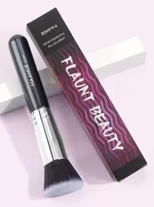 MAANGE 1 pieza/3 piezas/4 piezas Brocha de base de cabeza plana, herramientas de maquillaje con fibra suave para un fácil transporte, brocha para viaje
