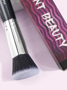 MAANGE 1 pieza/3 piezas/4 piezas Brocha de base de cabeza plana, herramientas de maquillaje con fibra suave para un fácil transporte, brocha para viaje