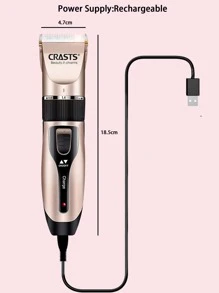 Men Electric Beard Trimmer - Gold - View 3