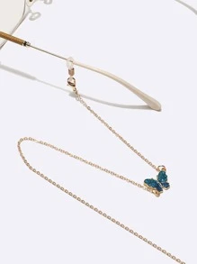 波西米亚风蝴蝶装饰眼镜链女士眼镜配件 - 彩色 - 查看 3