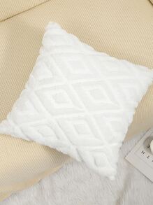 純色簇絨抱枕套適用於沙發家居裝飾不含枕芯