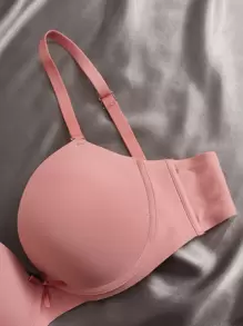 Women's Casual Plain Padded Underwire Bras 3 Packs - Multicolor - View 4