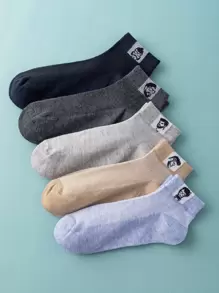 5 cặp nam giới Hình đồ họa Vớ mắt cá chân - Nhiều màu - Xem 1