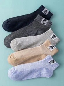 5 cặp nam giới Hình đồ họa Vớ mắt cá chân - Nhiều màu - Xem 4