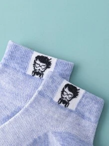 5 cặp nam giới Hình đồ họa Vớ mắt cá chân - Nhiều màu - Xem 5