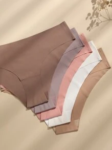 5 piezas Bragas simple simple - Multicolor - Ver 4