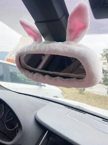兔耳朵設計汽車後視鏡鏡子套