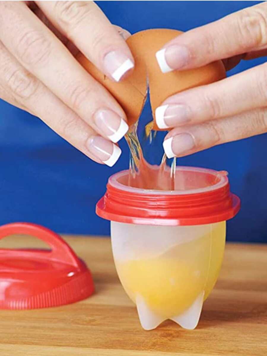 1pc Silicone Egg Boiler - Multicolor - View 1