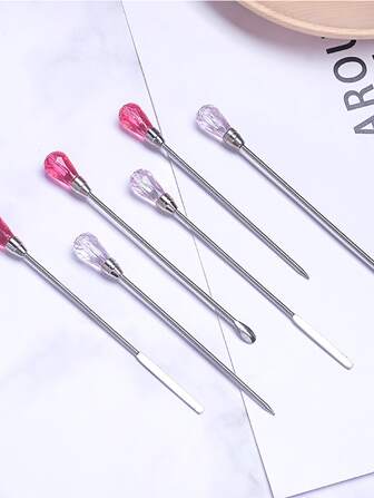 3pcs Epoxy Mold Tool Set, Stainless Steel Silicone Mold Kit For DIY