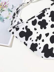 1pc Women's Funny Cow Print Scarf Headband, Fashion Head Wrap For Beach, Casual Wear, Holiday, Gift Hair Band Turban Headband Sweatband