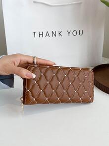 محفظة طويلة مبطن بسيطة