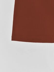 SHEIN Unity Letter Graphic Bodycon Dress - Rust Brown - View 5