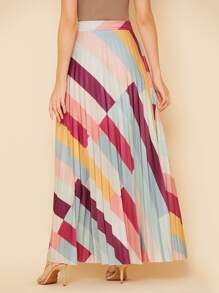 Women Skirts - 酒紅色 - 查看 3