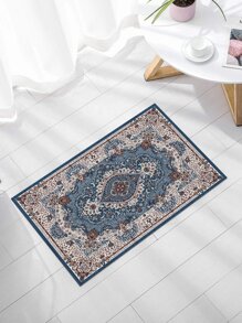 Geometric & Paisley Print Anti-slip Rug - Multicolor - View 3
