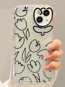 Ốp Điện Thoại Trong Suốt Sơn Hoa Tulip Tương Thích Với iPhone 15/15Pro/15Plus/15Promax - Nhiều màu - Xem 4