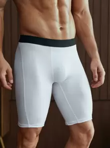 Men Colorblock Boxer Brief - White - View 3
