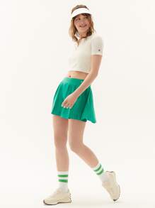 GLOWMODE Core Court Collection Pleated Tennis Skirt - Green - View 7