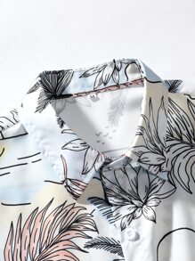 Manfinity RSRT Áo sơ mi Nam Nút phía trước Nhiệt đới Tất cả trên in Kỳ nghỉ - Nhiều màu - Xem 5