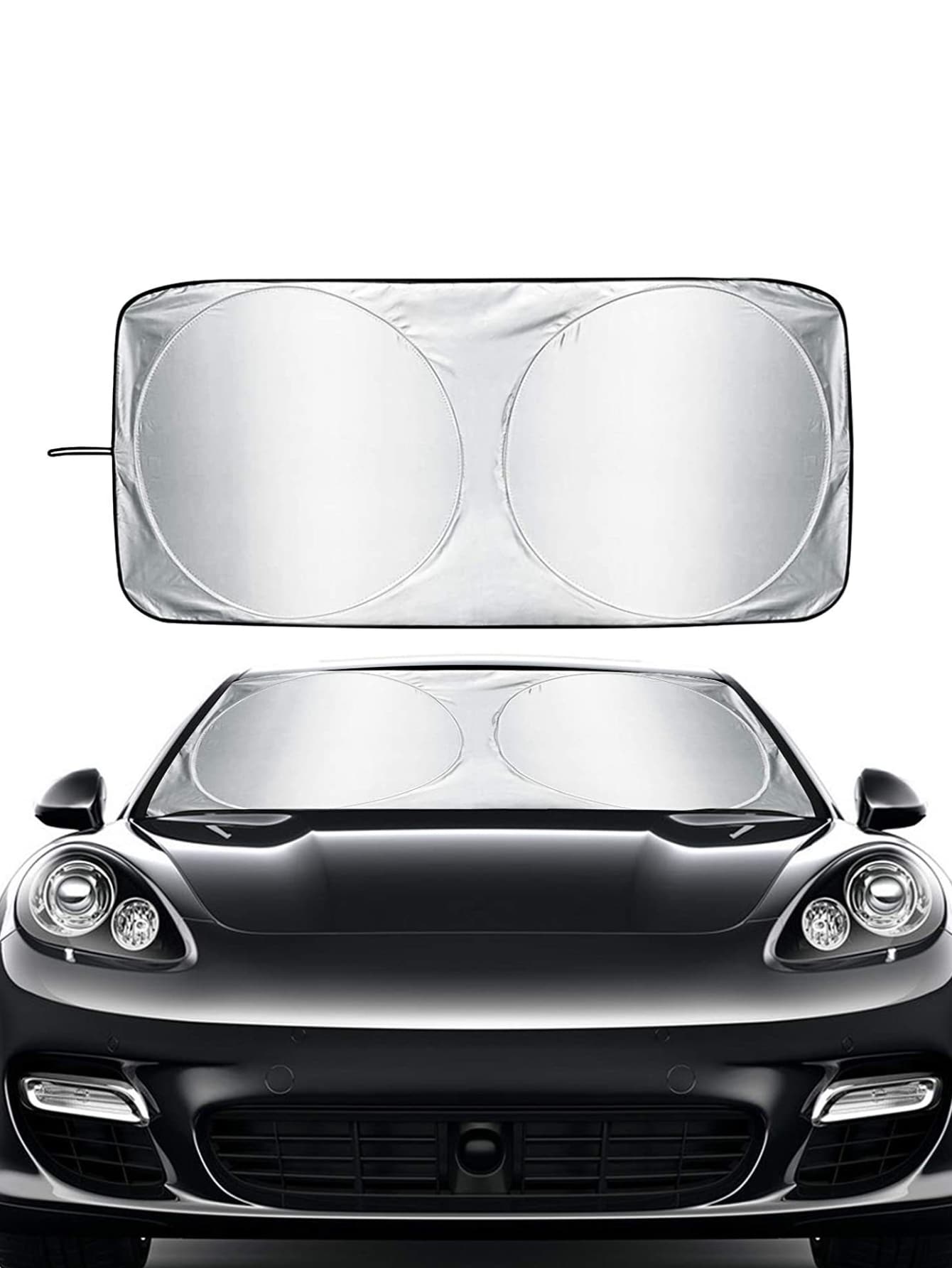 車前窗戶太陽 - 黑色 - 查看 1