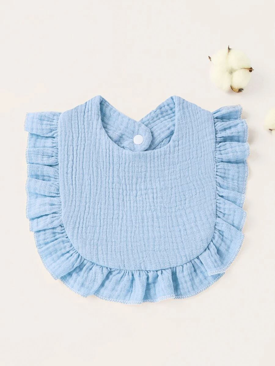 嬰兒1入組素色圍兜 - 淺藍色 - 查看 1