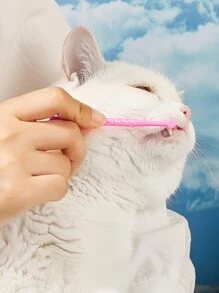 1 cái bàn chải đánh răng thú cưng màu ngẫu nhiên - Nhiều màu - Xem 2