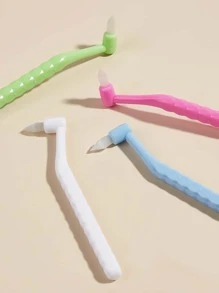 1 cái bàn chải đánh răng thú cưng màu ngẫu nhiên - Nhiều màu - Xem 3