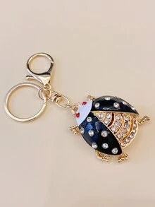 Rhinestone Insect Charm Keychain - Multicolor - View 2