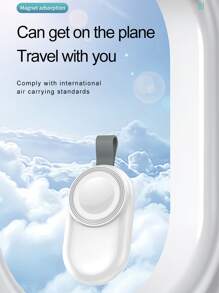 Type-C portátil Reloj Cargador inalámbrico - Blanco - Ver 5