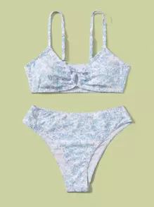 Swim Mod Teen Girls Ditsy Floral Bikini Set Summer Beach