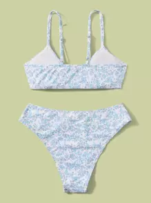 Swim Mod Teen Girls Ditsy Floral Bikini Set Summer Beach