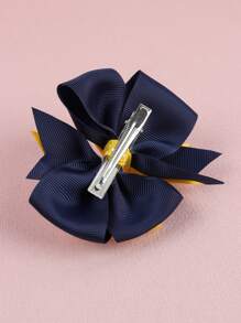 Girls Bow Decor Hair Clip - Multicolor - View 2